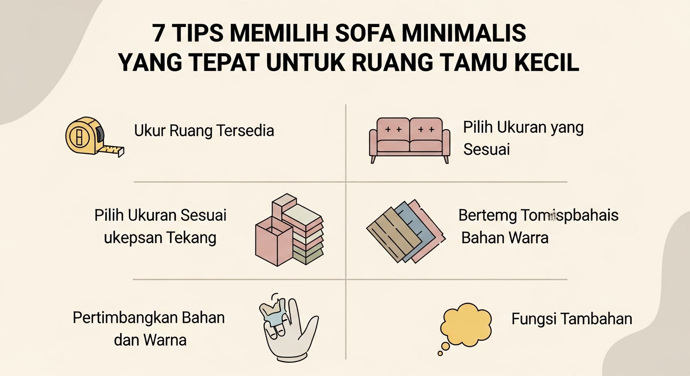 7 Tips Memilih Sofa Minimalis yang Tepat untuk Ruang Tamu Kecil